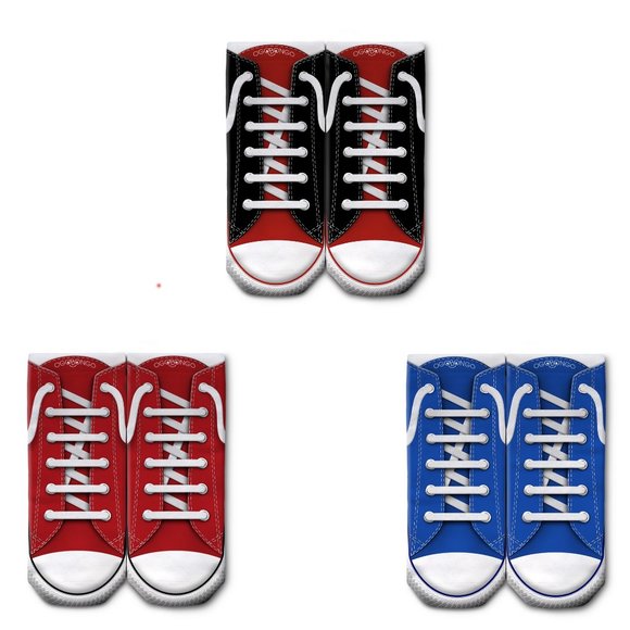 Sneaker Socks - Set of 3 Pairs - Picture 1 of 4